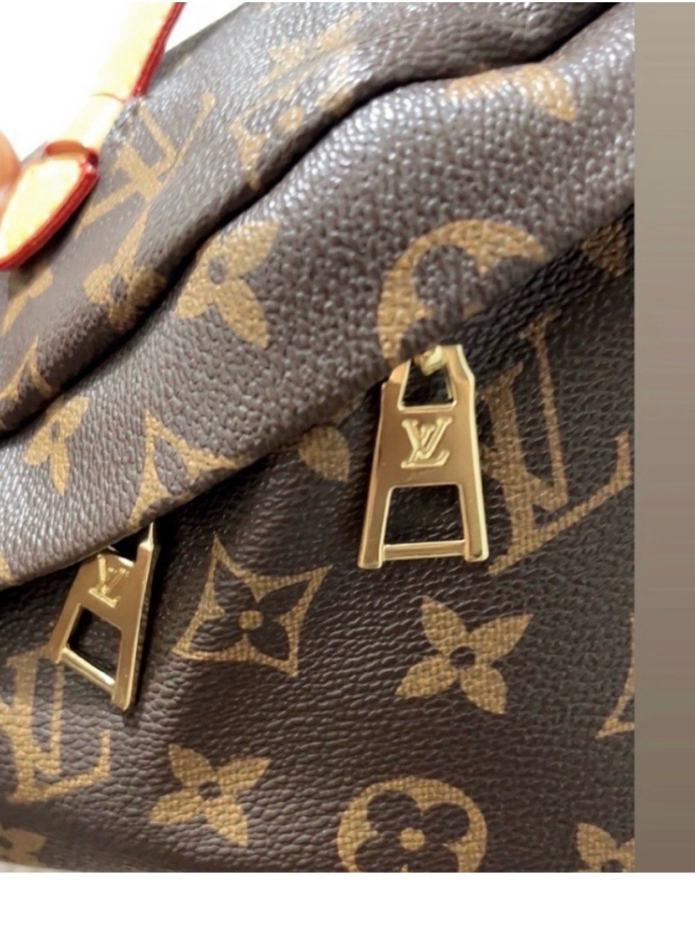 Source Unknown Brown Monogram Belt Bag with Tan Trim - Picture 3 of 4